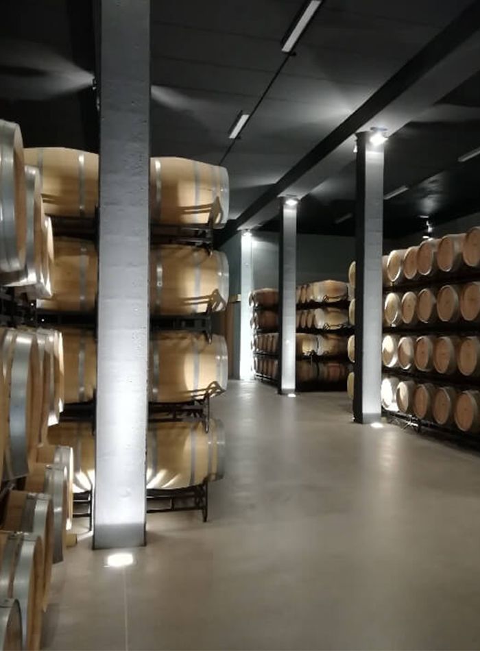 bodegas tarón sala de barricas