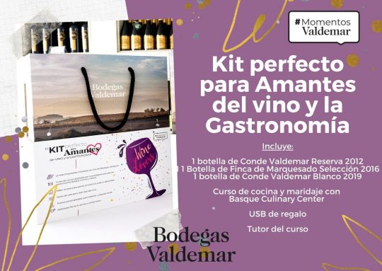 Bodegas Valdemar kit perfecto para amantes del vino y la gastronomia